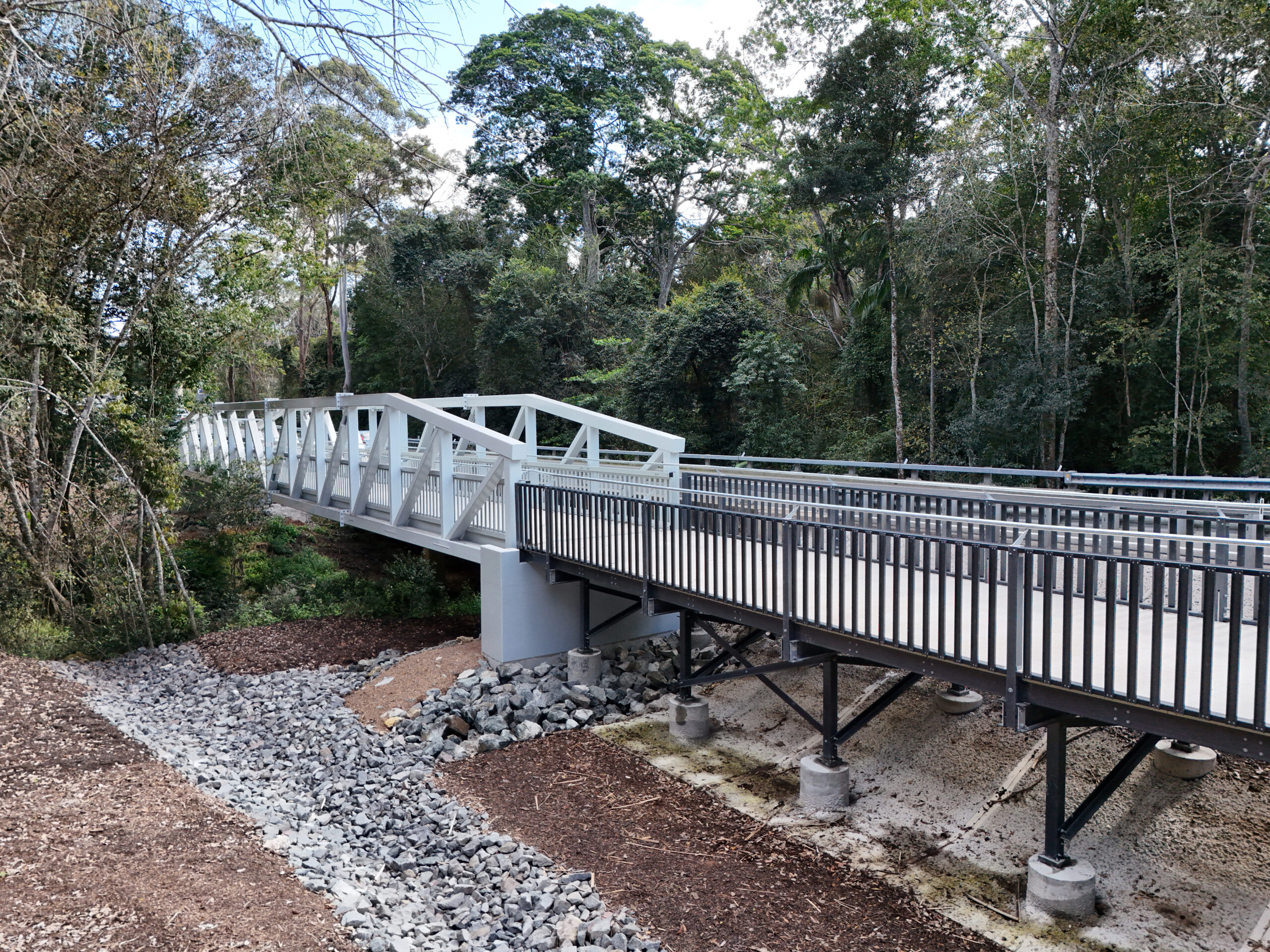 Seib Road Eumundi pedestrian bridge and FRP boardwalk