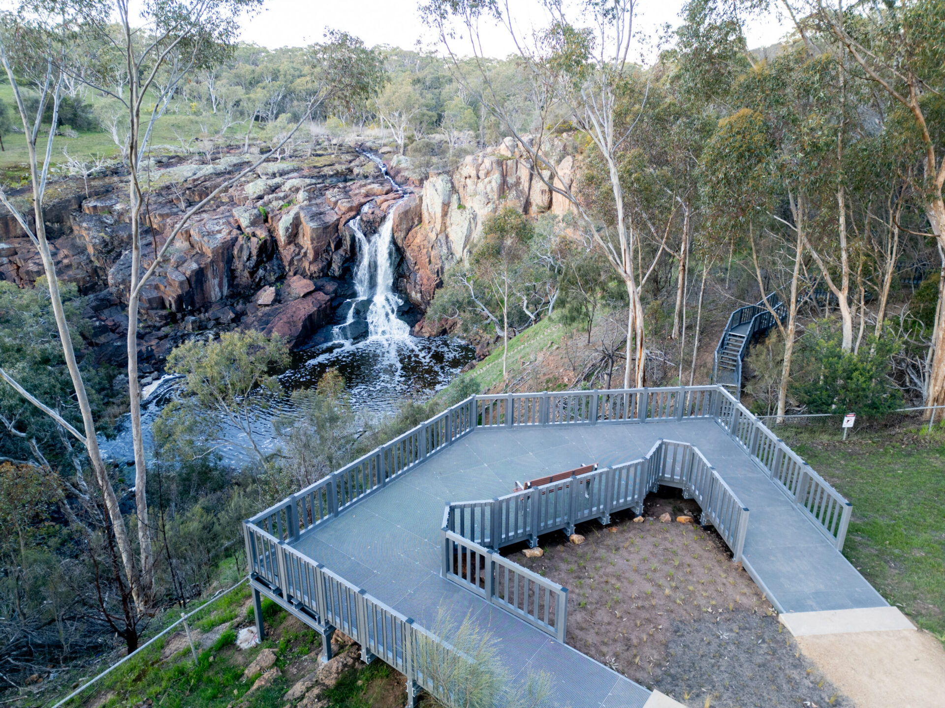 Nigretta Falls Stairs and Viewing Platform